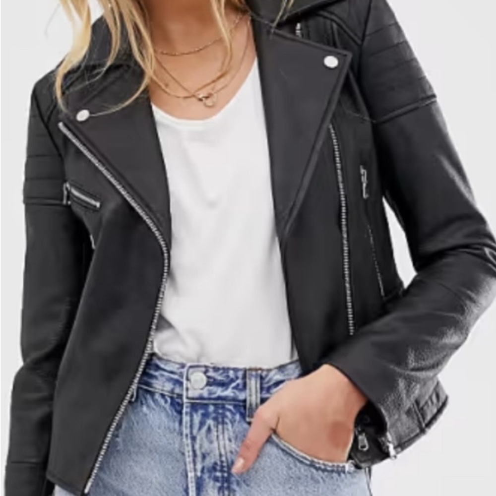 Women's Black Leather Jacket